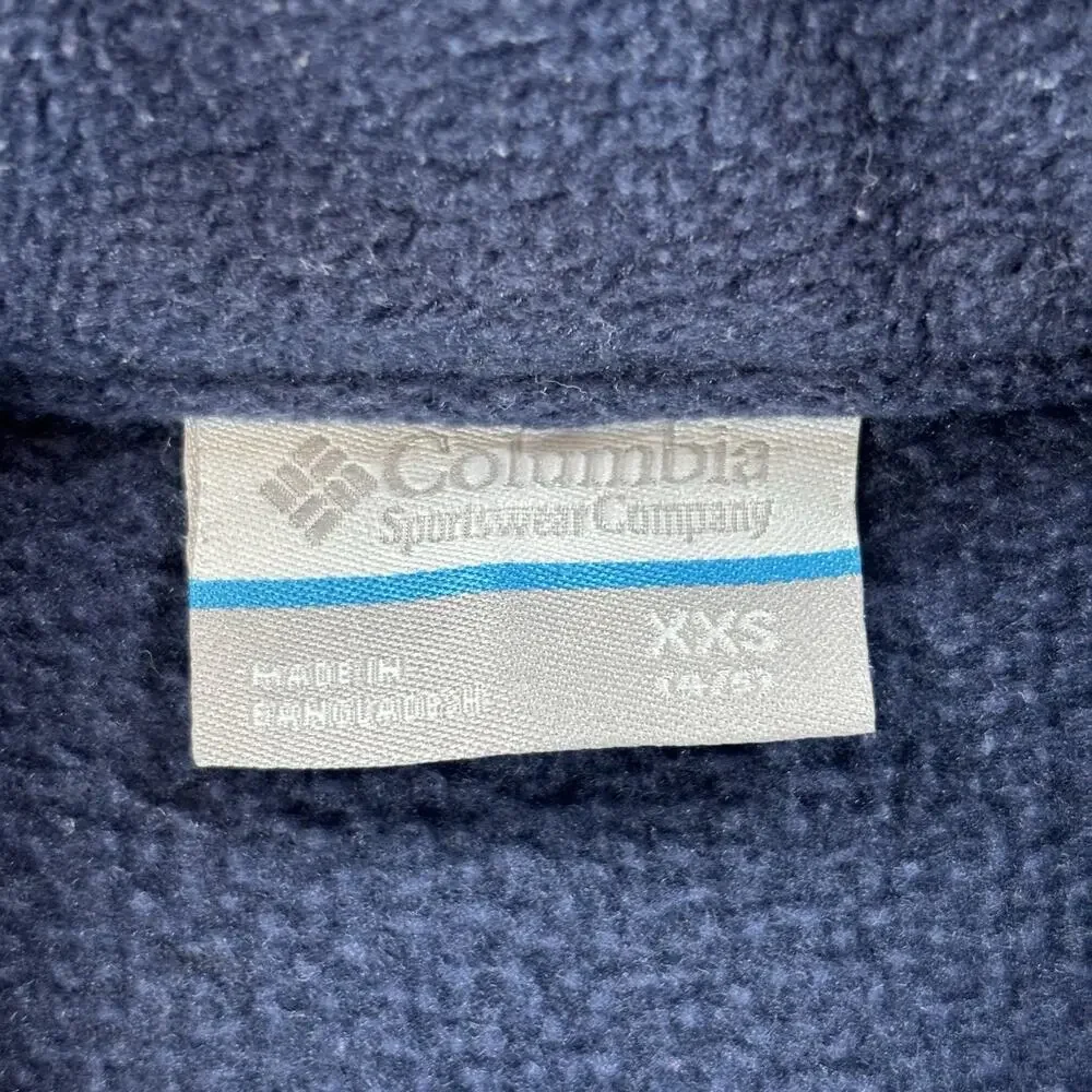 Columbia Boys Steens Mountain II Fleece Jacket WB6760 Navy Blue XXS 4/5
